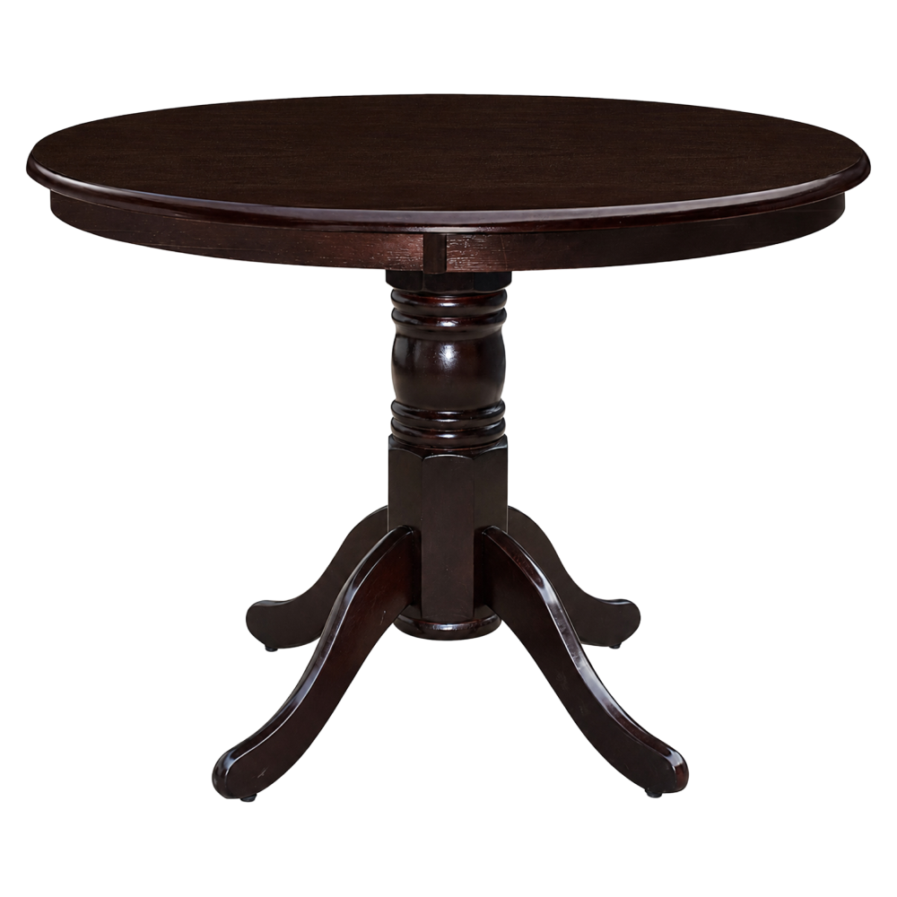 Masă de sufragerie, rotundă, castanie, diametru 106 cm, TABLOS NEW Kondela