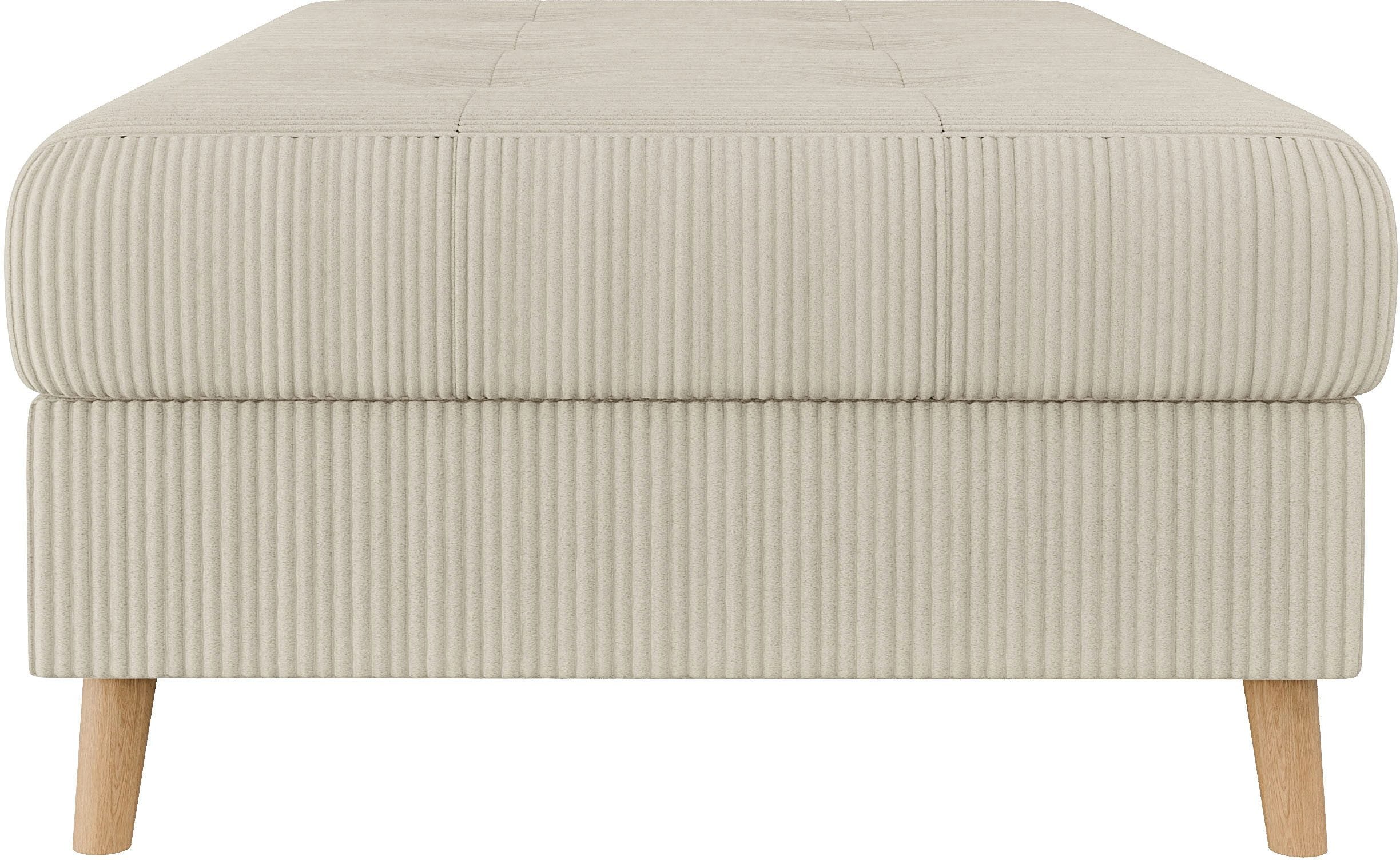 Taburet Charre, Crem, 118 cm latime Arboteca