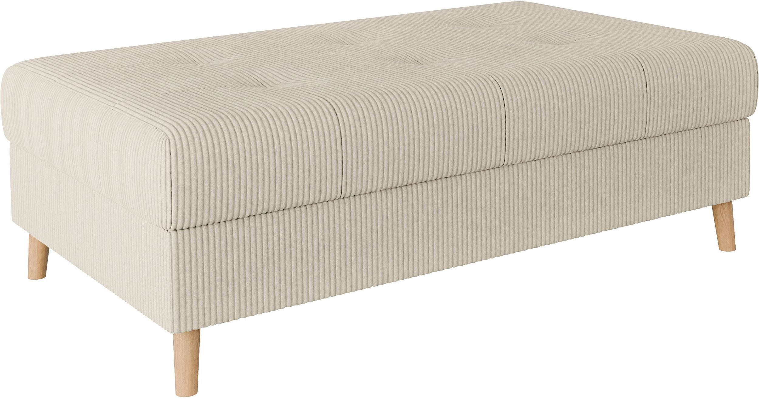 Taburet Charre, Crem, 118 cm latime Arboteca