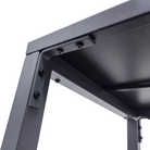 Mobilier de bucătărie de grădină cu 4 piese şi chiuvetă, oţel, gri, TANITA Kondela