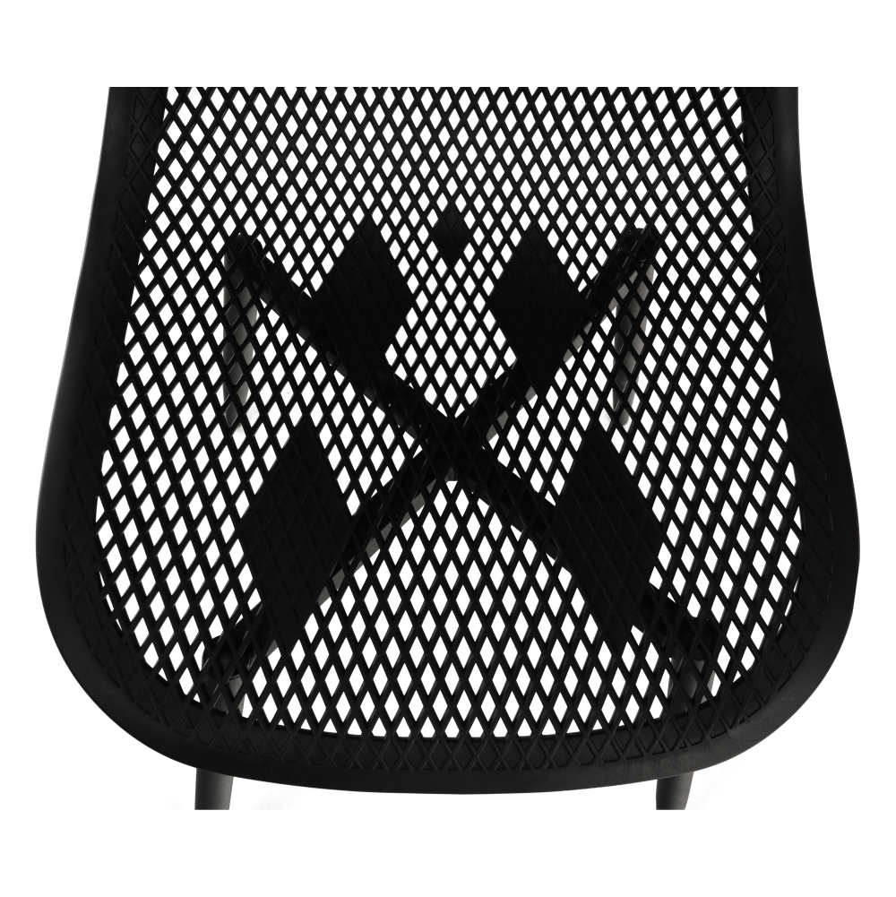 Scaun dining, negru, 37x53x86 cm Kondela