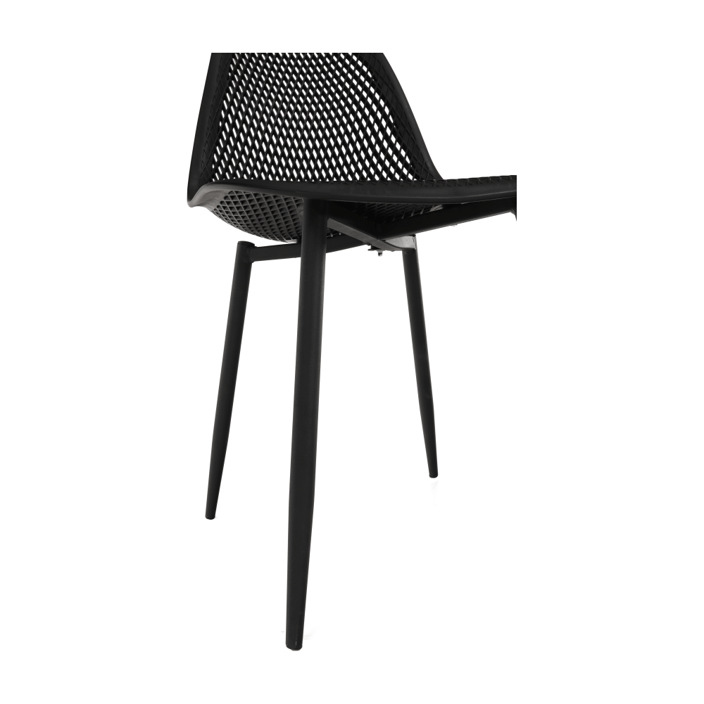 Scaun dining, negru, 37x53x86 cm Kondela