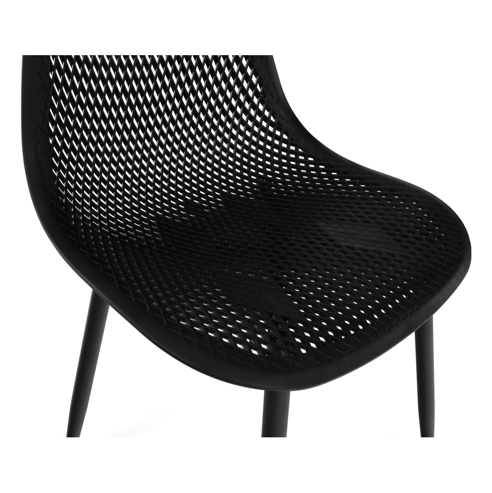 Scaun dining, negru, 37x53x86 cm Kondela