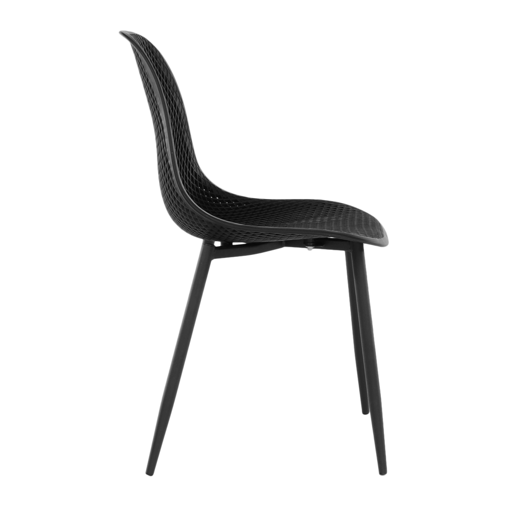 Scaun dining, negru, 37x53x86 cm Kondela