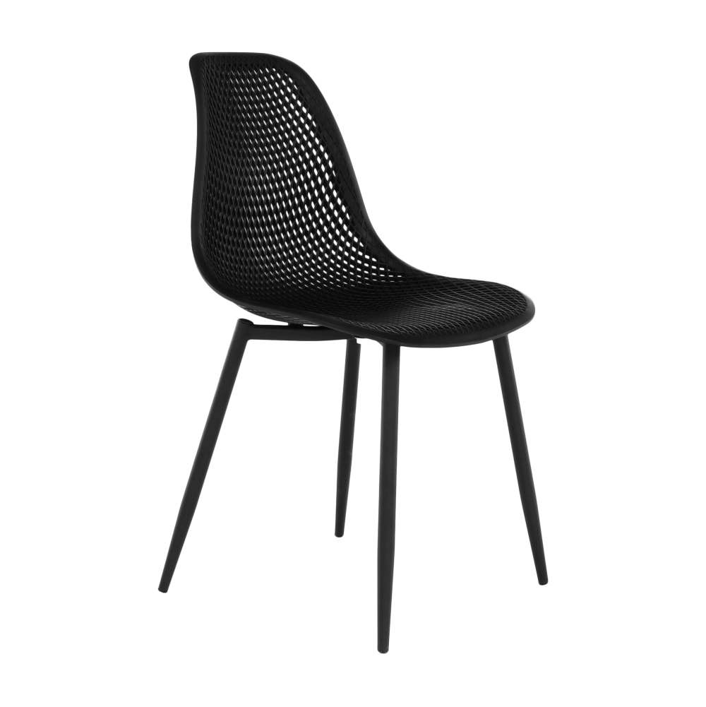Scaun dining, negru, 37x53x86 cm Kondela