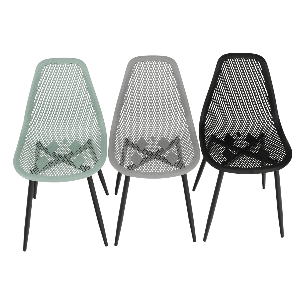 Scaun dining, negru, 37x53x86 cm Kondela