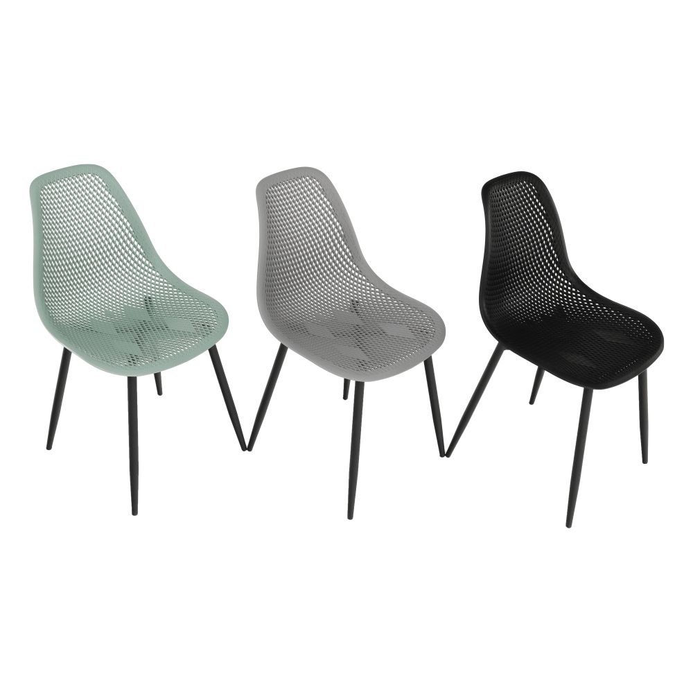 Scaun dining, negru, 37x53x86 cm Kondela