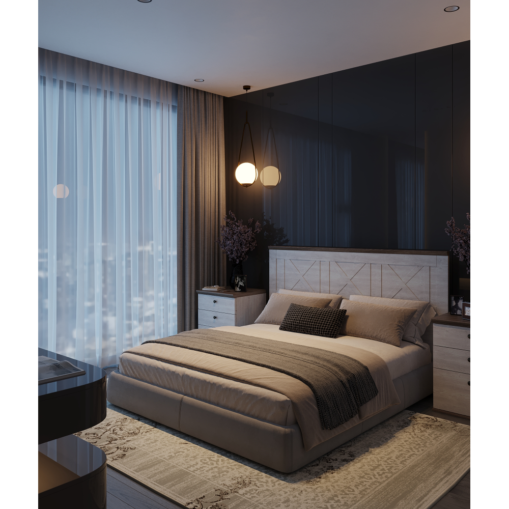 Dulap 006, pin canyon/stejar sonoma trufel, OSTUNI, 97x60x225 cm Kondela