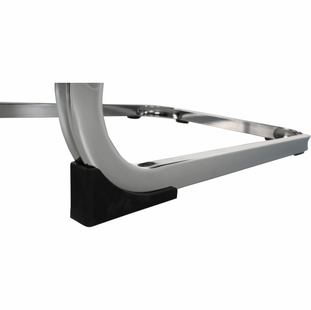 Scaun dining NAJAC, maro, piele eco/crom, 44x60.5x98 cm Kondela