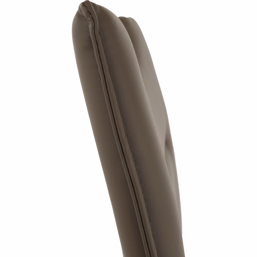 Scaun dining NAJAC, maro, piele eco/crom, 44x60.5x98 cm Kondela