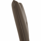 Scaun dining NAJAC, maro, piele eco/crom, 44x60.5x98 cm Kondela