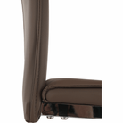 Scaun dining NAJAC, maro, piele eco/crom, 44x60.5x98 cm Kondela