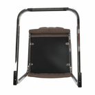 Scaun dining NAJAC, maro, piele eco/crom, 44x60.5x98 cm Kondela