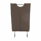 Scaun dining NAJAC, maro, piele eco/crom, 44x60.5x98 cm Kondela