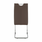 Scaun dining NAJAC, maro, piele eco/crom, 44x60.5x98 cm Kondela