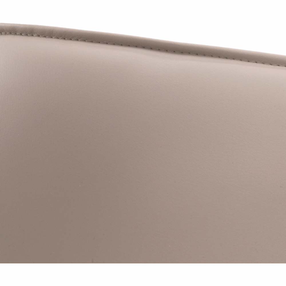 Scaun dining NAJAC, maro deschis, piele eco/crom, 44x60.5x98 cm Kondela