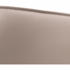 Scaun dining NAJAC, maro deschis, piele eco/crom, 44x60.5x98 cm Kondela