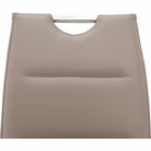 Scaun dining NAJAC, maro deschis, piele eco/crom, 44x60.5x98 cm Kondela