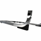 Scaun dining NAJAC, maro deschis, piele eco/crom, 44x60.5x98 cm Kondela
