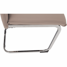 Scaun dining NAJAC, maro deschis, piele eco/crom, 44x60.5x98 cm Kondela