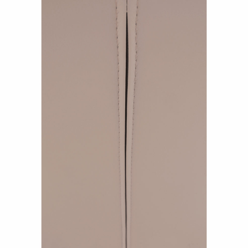 Scaun dining NAJAC, maro deschis, piele eco/crom, 44x60.5x98 cm Kondela