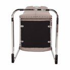Scaun dining NAJAC, maro deschis, piele eco/crom, 44x60.5x98 cm Kondela