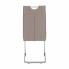 Scaun dining NAJAC, maro deschis, piele eco/crom, 44x60.5x98 cm Kondela