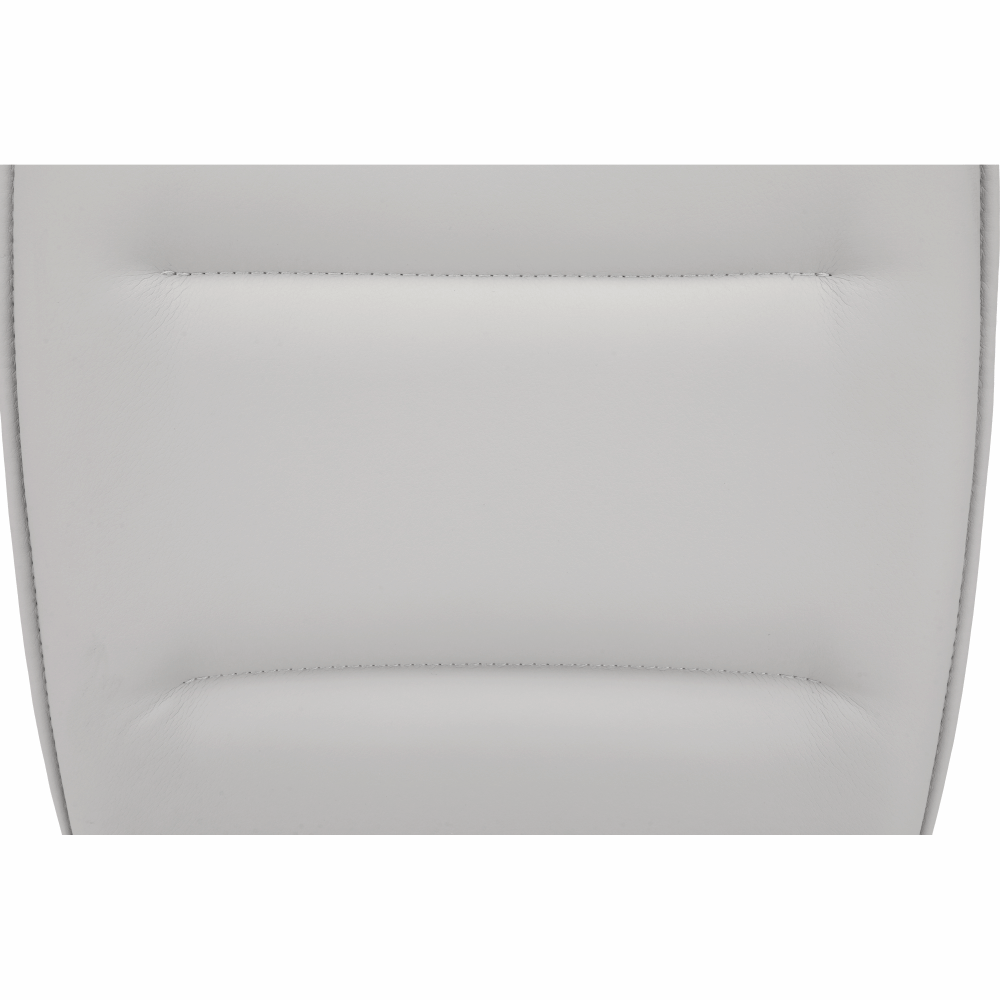 Scaun dining NAJAC, gri deschis, piele eco/crom, 44x60.5x98 cm Kondela