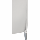 Scaun dining NAJAC, gri deschis, piele eco/crom, 44x60.5x98 cm Kondela