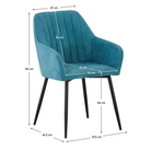 Fotoliu de design CALAHORRA, verde/negru, 55x61.5x85 cm Kondela