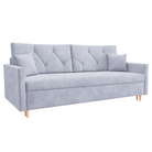 Canapea extensibilă VISEU, gri deschis, 217x87x97 cm Kondela
