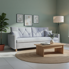 Canapea extensibilă VISEU, gri deschis, 217x87x97 cm Kondela