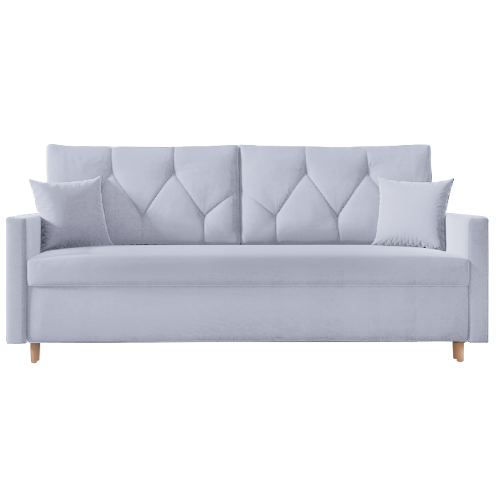 Canapea extensibilă VISEU, gri deschis, 217x87x97 cm Kondela