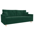 Canapea extensibilă VISEU, verde, 217x87x97 cm Kondela