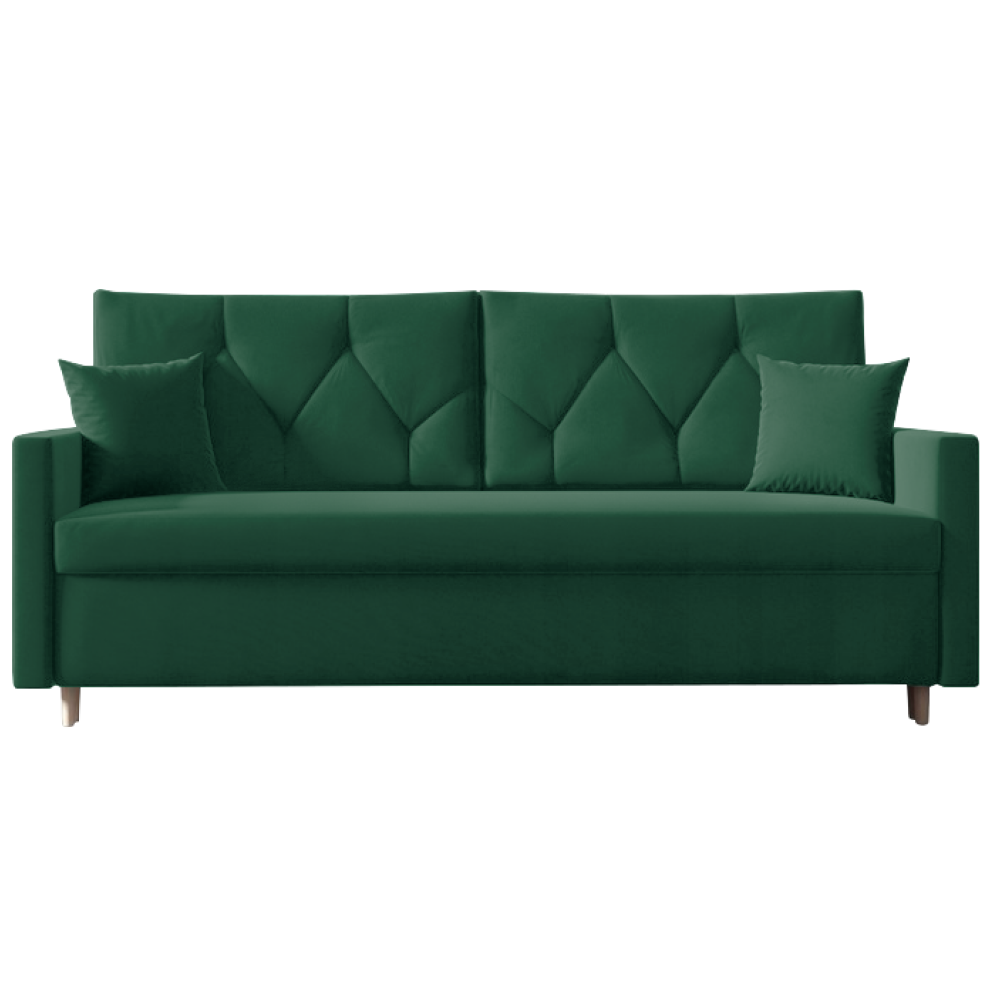 Canapea extensibilă VISEU, verde, 217x87x97 cm Kondela