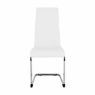 Scaun dining COMPIEGNE, alb / crom, piele eco, 42x56x99 cm Kondela