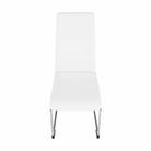 Scaun dining COMPIEGNE, alb / crom, piele eco, 42x56x99 cm Kondela