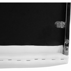 Scaun dining COMPIEGNE, alb / crom, piele eco, 42x56x99 cm Kondela