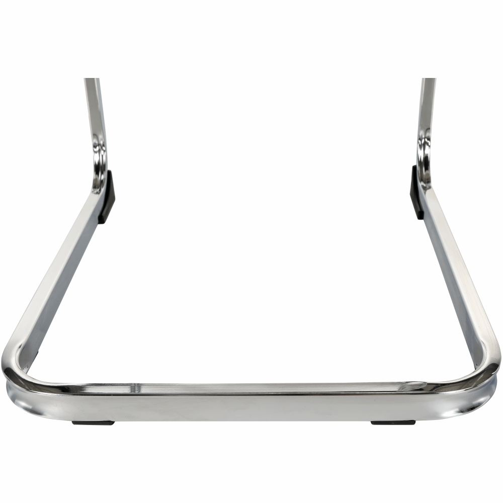Scaun dining COMPIEGNE, alb / crom, piele eco, 42x56x99 cm Kondela