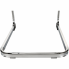 Scaun dining COMPIEGNE, alb / crom, piele eco, 42x56x99 cm Kondela