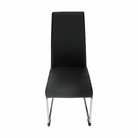 Scaun dining COMPIEGNE, negru / crom, piele eco, 42x56x99 cm Kondela
