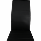 Scaun dining COMPIEGNE, negru / crom, piele eco, 42x56x99 cm Kondela