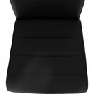 Scaun dining COMPIEGNE, negru / crom, piele eco, 42x56x99 cm Kondela
