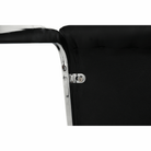 Scaun dining COMPIEGNE, negru / crom, piele eco, 42x56x99 cm Kondela