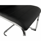 Scaun dining COMPIEGNE, negru / crom, piele eco, 42x56x99 cm Kondela
