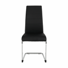 Scaun dining COMPIEGNE, negru / crom, piele eco, 42x56x99 cm Kondela