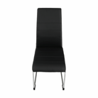 Scaun dining COMPIEGNE, negru / crom, piele eco, 42x56x99 cm Kondela