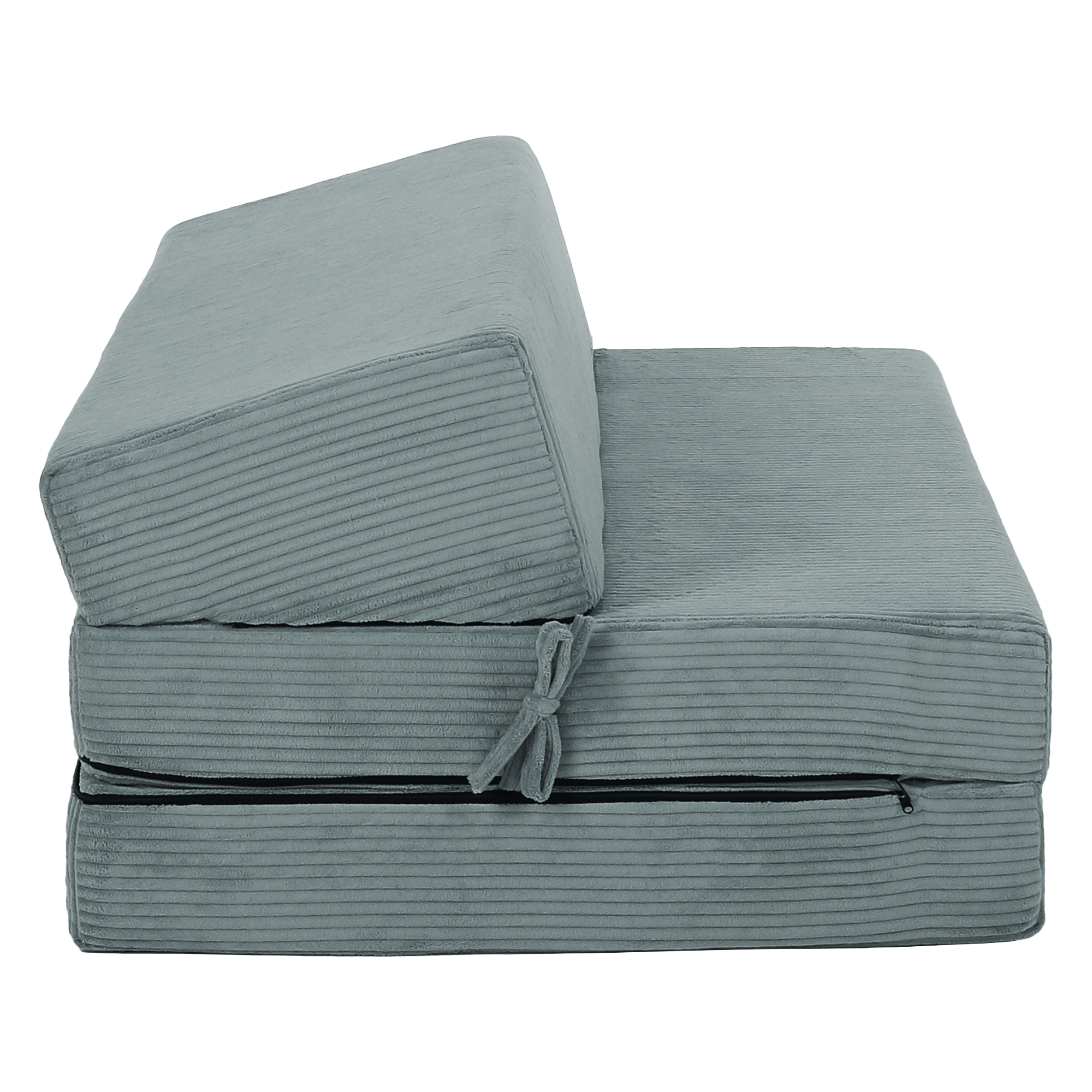 Saltea/scaun pliabil SOURE, 2 in 1, mentol, 120x82x52 cm Kondela
