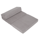 Saltea pliabilă/fotoliu extensibil, 2 in 1, gri, VEDIS Kondela