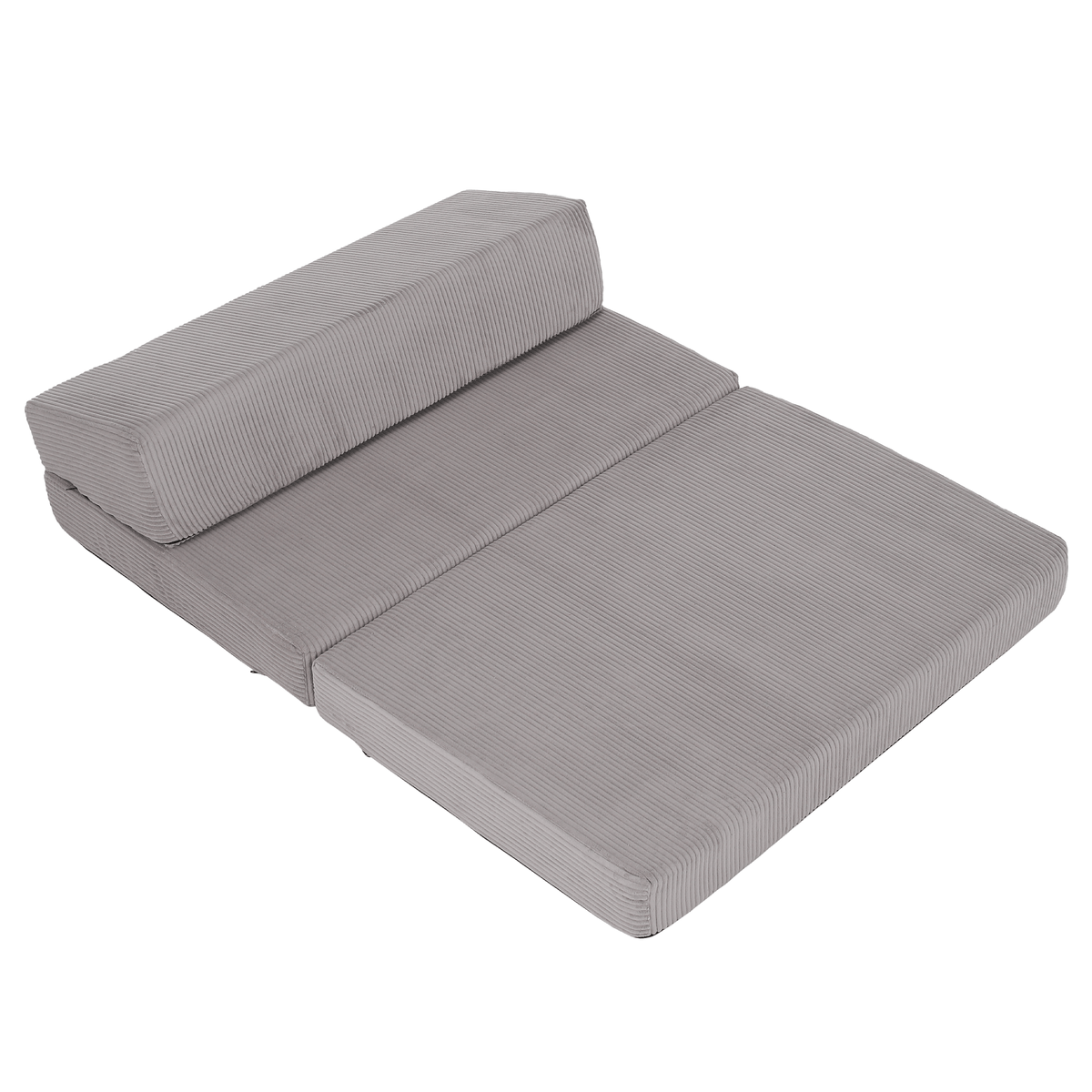 Saltea pliabilă/fotoliu extensibil, 2 in 1, gri, VEDIS Kondela